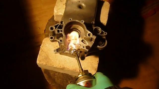 Yamaha Jog RR замена подшипников коленвала-прогрев