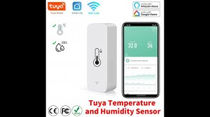 Термо-глаз для алисы - датчик температуры и влажности Tuya Zigbee, Wi-Fi  для умного дома за 400р