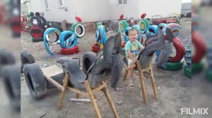 Поделки из шин для сада / Поделки из шин своими руками.