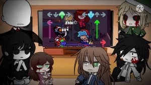 Creepypasta React To Friday Night Funkin VS Hell On Kitty // GCRV // Hello Kitty/Horror // FNF //