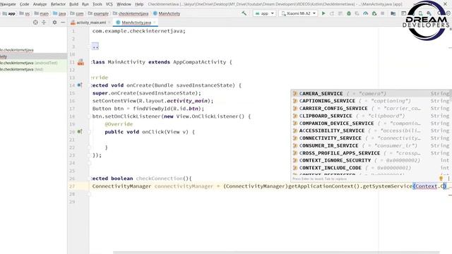 Check Internet Connection in Android Using Java || How check internet connection in android. смотреть онлайн