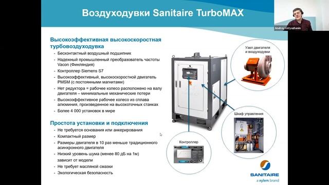 Вебинар "Воздуходувное оборудование Sanitaire TurboMAX для очистных сооружений" смотреть онлайн