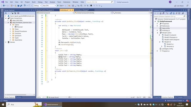 C# Entity Framework İle Ekleme Listeleme,Arama(Filtreleme) Silme ve Güncelleme İşlemleri смотреть онлайн