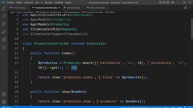 Curso Laravel 9 - 11 Generar consultas de Eloquent смотреть онлайн
