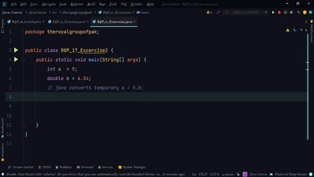 Java Lecture 17 Exercise 2 | Java complete Course | the royal group of Pak смотреть онлайн