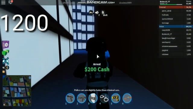 24 часа за полицейского в Roblox Jailbreak:сколько я зароботаю???