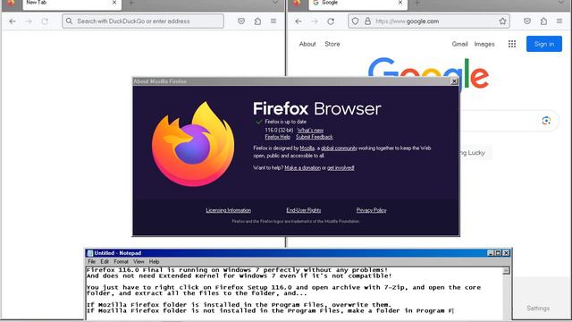 How to install Firefox 116 on Windows 7! смотреть онлайн