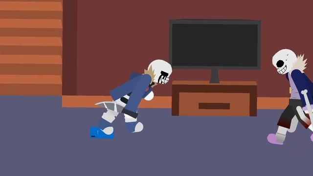 Killer Sans VS Horror Sans (Sans Au's Battle) [Sticknodes Animations] смотреть онлайн