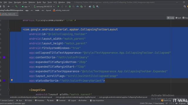 ANDROID - COLLAPSING TOOLBAR WITH IMAGE VIEW || TUTORIAL IN KOTLIN смотреть онлайн