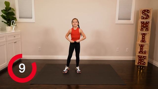 8 Year Old Leads TABATA Workout For Kids ? смотреть онлайн