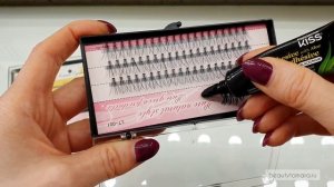 Как приклеить пучки ресниц самой себе