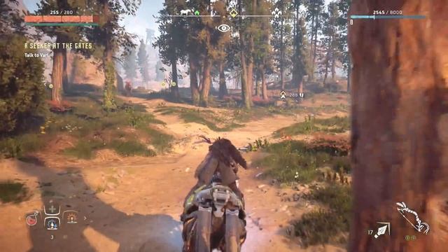 Horizon Zero Dawn Test the Override Device on a Strider Ride Strider смотреть онлайн