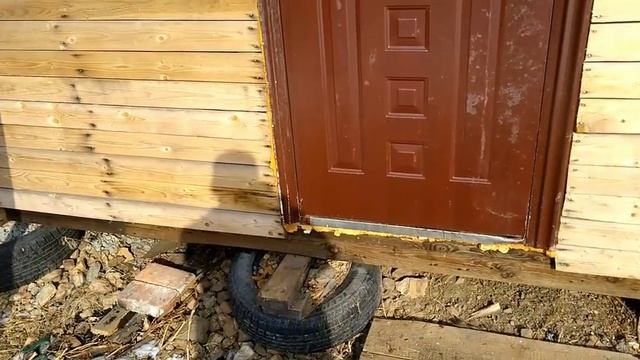 Каркасное помещение на покрышках, утепленное опилками, своими руками.Полная смета. смотреть онлайн