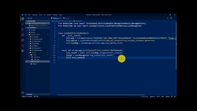 09 - Using Luis App in Bot - Python смотреть онлайн