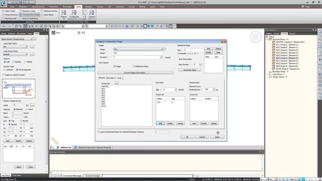 Post Tensioned PSC Box Girder Bridge As Per Eurocode | Midas Civil | Balanced Cantilever