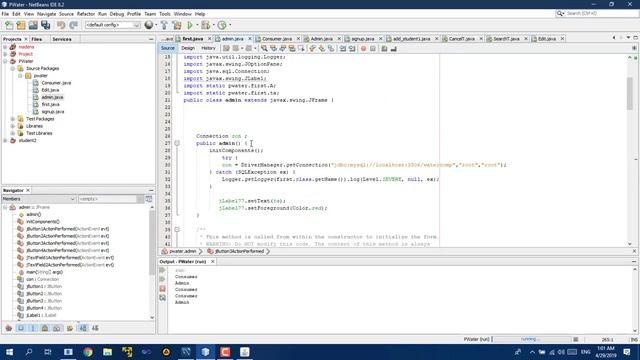 Java Program Full project using MySQL GUI / Netbeans Editor برنامج جافا كامل شرح بواجهة المستخدم смотреть онлайн