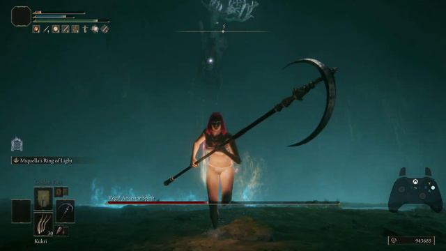 [Elden Ring] Halo Scythe vs Regal Ancestor Spirit (RL1 NG+7 No Hit 2K Boss Fight Gameplay) смотреть онлайн