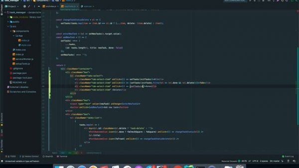 React task manager  Part 4