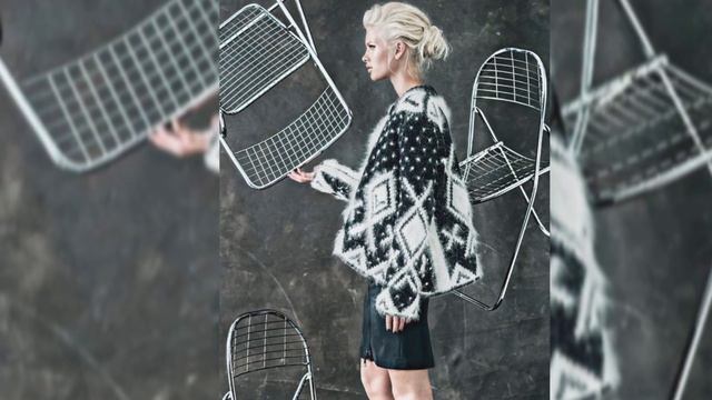 ВЯЗАНАЯ МОДА СОЧЕТАНИЕ ЧЕРНОГО И БЕЛОГО смотреть онлайн