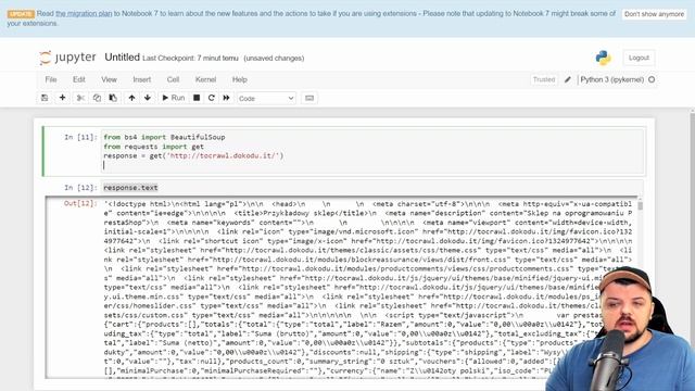 Jupyter Notebook i web scraping w Pythonie! смотреть онлайн