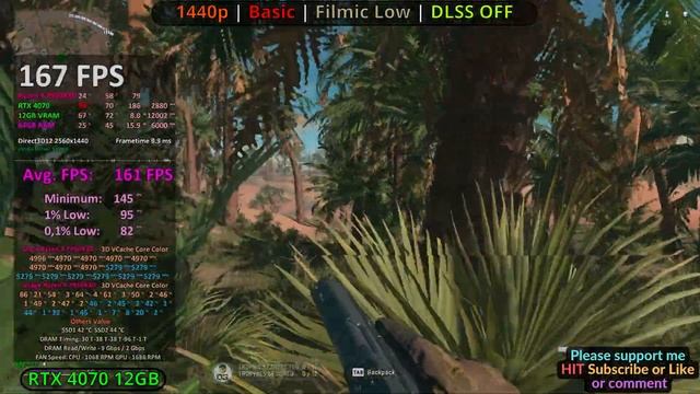 RTX 4070 TEST in CoD Warzone 2 / 1080p 1440p 4K / DLSS 2 ON vs OFF / Ultimate Benchmark смотреть онлайн
