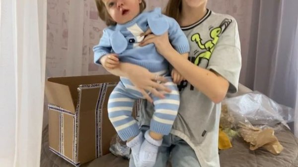 Распаковка нового Реборна?❤️?☺️Мне пришёл Лиам ❤️❤️#fakebaby #reborndoll #реборнлиам #рекомендации