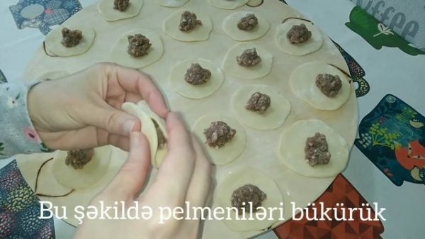 pelmeninin hazırlanması.Rus mantısı pelmeni #пельмени