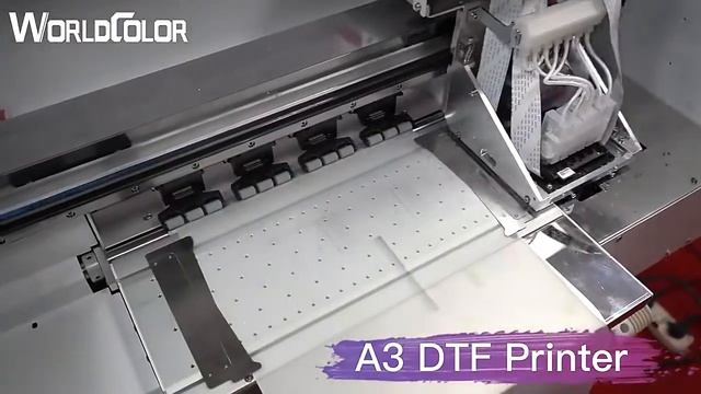 calibration printing test on Audley A3 DTF printer смотреть онлайн