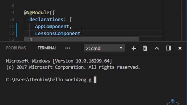 Angular asoslari. 3-Bo'lim. 3-Dars. Loyihaga Angular CLI yordamida yangi komponent qo'shish. смотреть онлайн