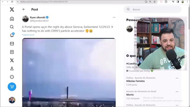 ESSE CARA FILMOU UM PORTAL DIMENSIONAL NO CÉU DO CERN ??! смотреть онлайн