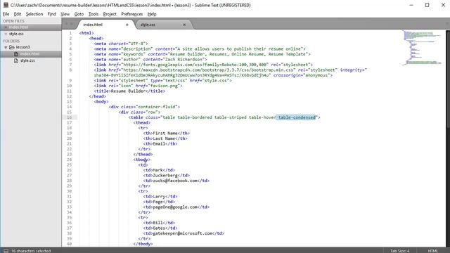 Bootstrap Styling Tables смотреть онлайн