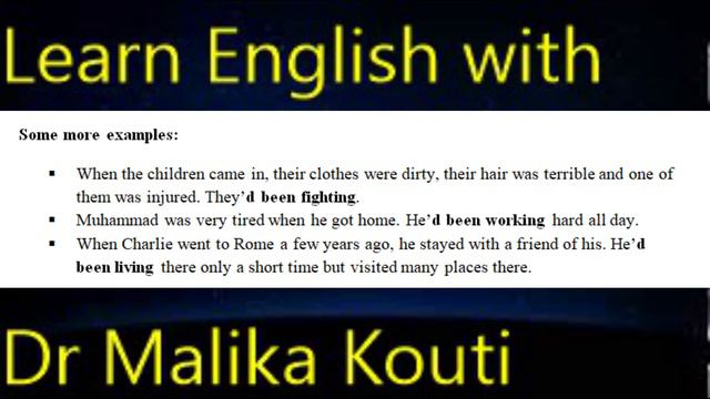 The Past Perfect Progressive смотреть онлайн