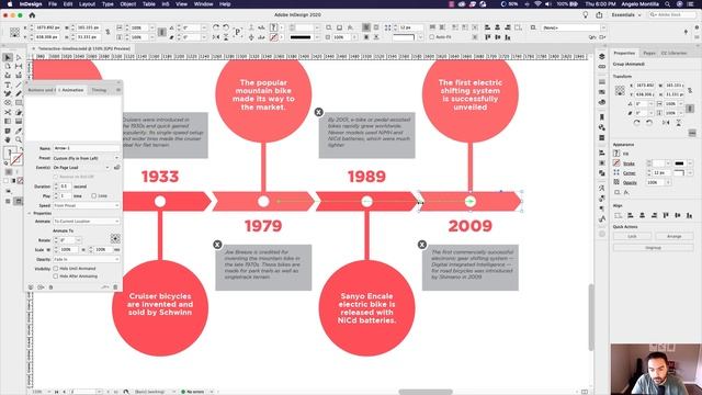 Learn how to create an interactive timeline with animation in Adobe InDesign смотреть онлайн