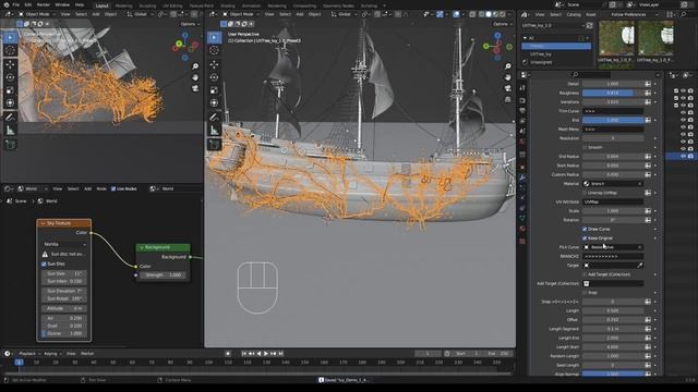 Make procedural Ivy in Blender | UitTree IVY смотреть онлайн
