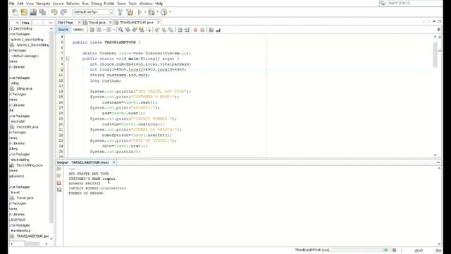 TRAVEL AND TOUR USING JAVA смотреть онлайн