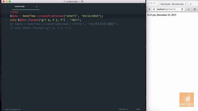 ۱۸- متود createFromFormat در پی اچ پی смотреть онлайн