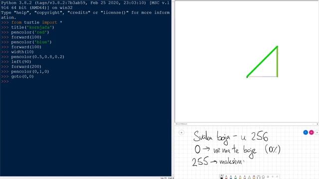 Python grafika - bojanje u modulu turtle смотреть онлайн