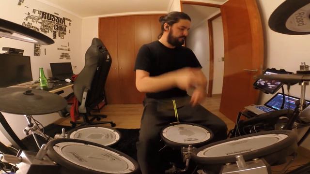 in my place - coldplay (drums only) смотреть онлайн