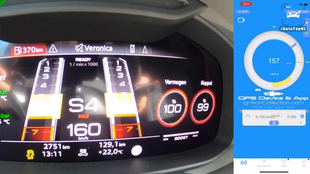 800HP AUDI RS6 C8 ABT  0-300KMH ACCELERATION  SOUND by AutoTopNL