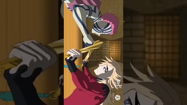 Демонический дуэль.По факту Доума сильнее.#клинокрассекающийдемонов #аказа#доума смотреть онлайн