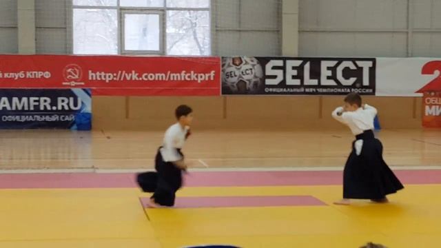 3.12.16 Показательное выступление Пашка. Айкидо. смотреть онлайн