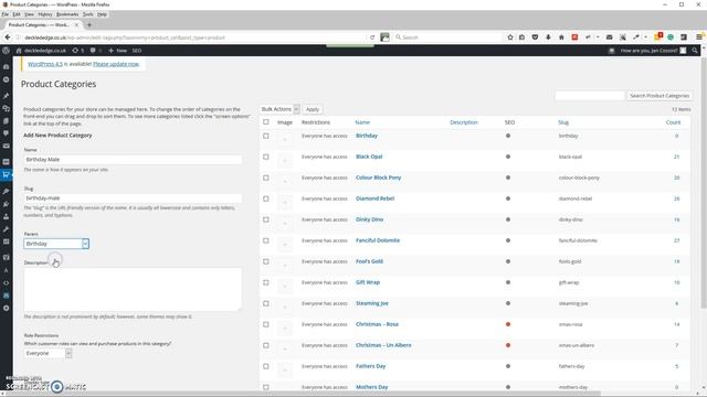 Creating Product Categories - WordPress смотреть онлайн