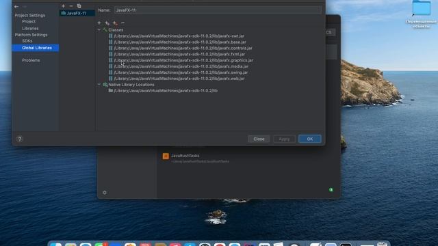 Установка и настройка графической библиотеки JavaFX (IntelliJ IDEA) macOS/Windows смотреть онлайн