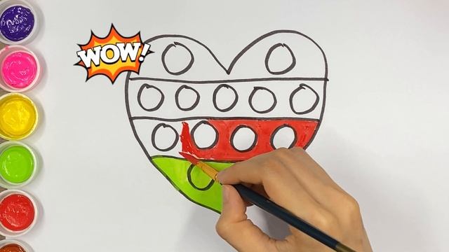 Рисование сердца Pop It для детей/Bolalar uchun yurak urishini chizish/Drawing Heart Pop It For Kid смотреть онлайн