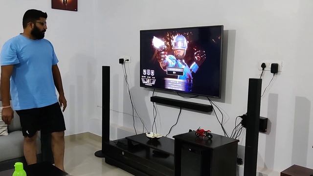My Gaming Setup Tour | PS4 | Sony HT-S700RF Home Theatre | Vu 55" | Godrej Interio | смотреть онлайн