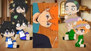 haikyuu! реакция команды хинаты и кагеямы на хинату шоё. react to hinata shoyo.