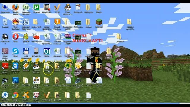 как снять видео с экрана и немного о майнкрафте смотреть онлайн