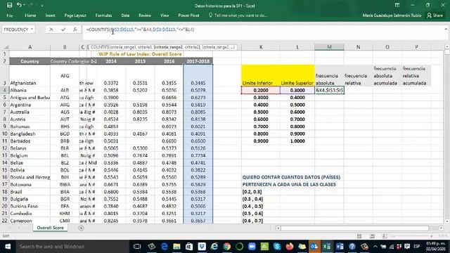 Cómo contar las frecuencias absolutas en una tabla de frecuencias con excel, fácil!!! смотреть онлайн