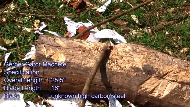 billhook and gerber gator machete chopping wood смотреть онлайн