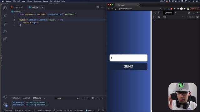 Keyboard Events with Javascript смотреть онлайн